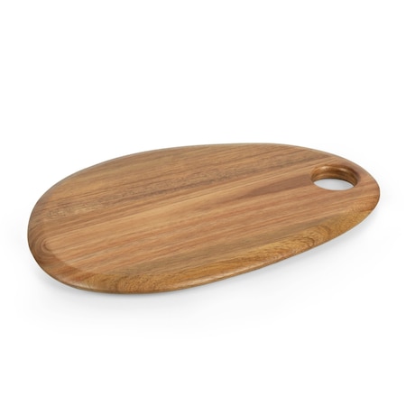Picnic Time Family Of Brands Pebble Shaped Acacia Serving Board 15 x 10, Natural Acacia 832-15-512-000-0