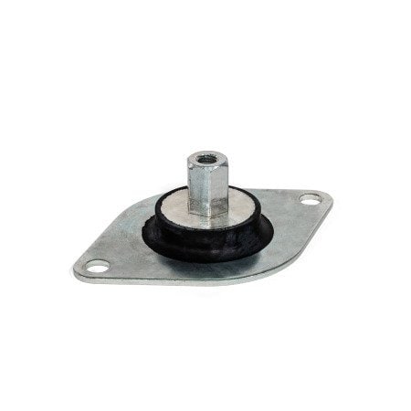 J.W. Winco Flange-Mount Vibration Damper, 114 mm L 148.4-40-M8-A-40-ST