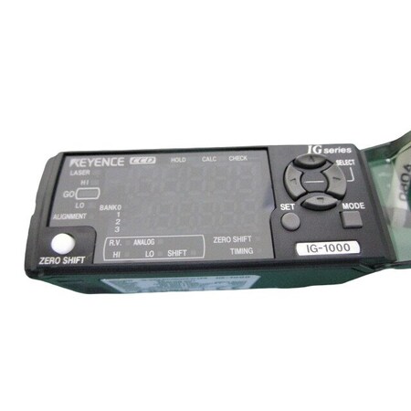 Keyence CCD Laser Optical Micrometer Sensor, Amplifier Unit, DIN Rail IG-1000