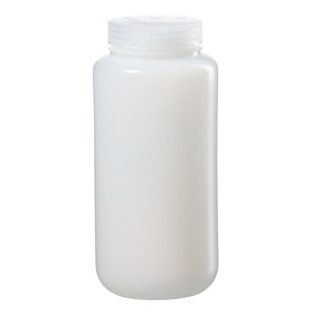 Nalgene Wide Mouth Bottle, HDPE, 199 mm H, PK24 2199-0032