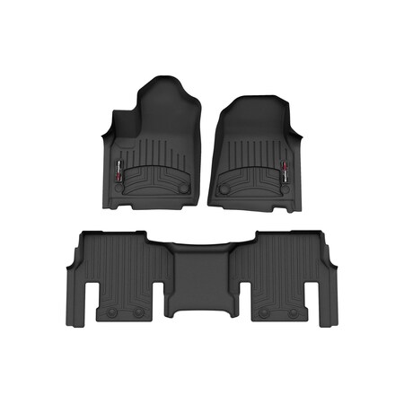 Weathertech Black, Front and Rear Floorliners 441704-1-2