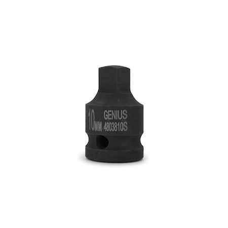 Genius Tools 1/2inDR.38mmL 10MM Square Head Drain Plug Socket 4803810S