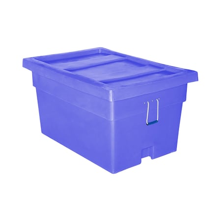 Myton Industries Bulk Ship Container, 24 cubic ft., 650lb. capacity, BLU MTX-2 BLUE