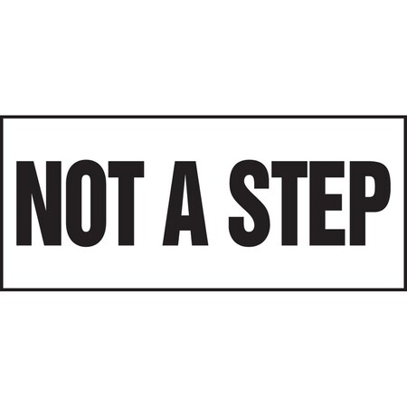 Accuform SAFETY LABEL NOT A STEP 3 X 7 LSTF507XVE