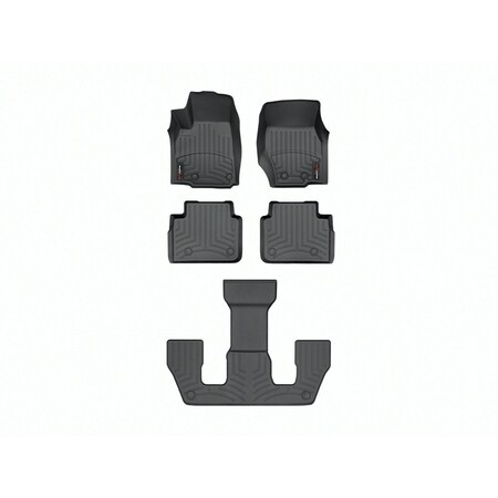 Weathertech Black, Front, rear, and rear Floorliners 4417821-441696-2-3