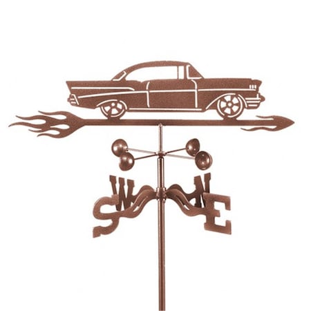 Ez Vane Chevy Car-57 Weathervane with Post Mount EZ1011-PT