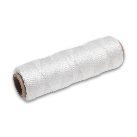 Marshalltown Mason's Line, Archaeology Line, Braided Nylon, 500 feet Line, No 18, White 623