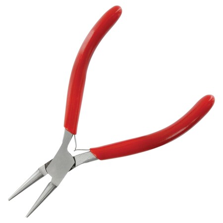 Multicomp Pro Pliers, Box Joint, Round Nose, Smooth Jaw, Comfortable Insulated Grips, Stainless Steel, 4.72in. L MP012509