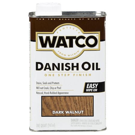 Watco Qt 65841 Dark Walnut Danish Oil Finish A65841