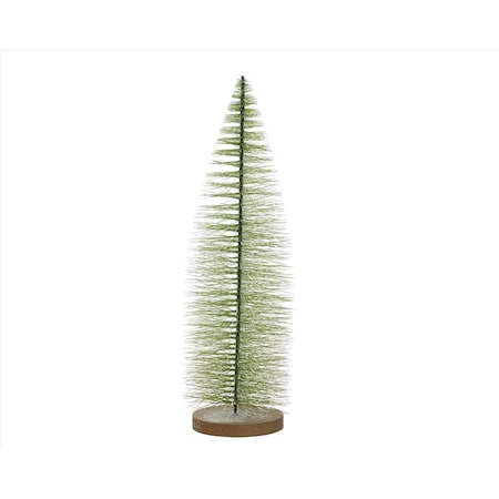 Decoris Green Frosted Tree Table Decor 20 in. 687154