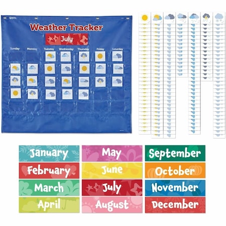 Learning Resources Weather Tracker Pocket Chart LER2387