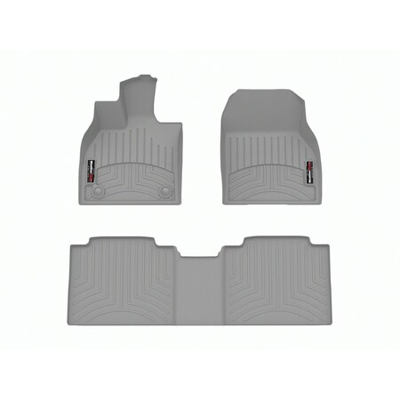 Weathertech Grey, Front and Rear Floorliners 461798-1-2
