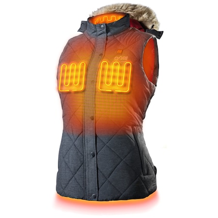 Gobi Heat Cirrus Women's Heated Vest, Black, XS 723651