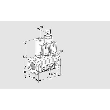 Honeywell Kromschroder VCS7T80A05NLKGRE/PPVP/PPPP KS88206733