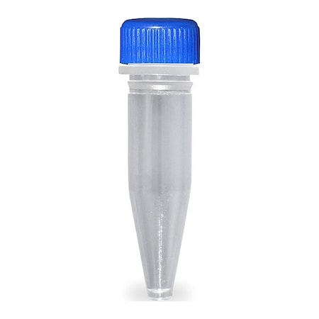 Zoro Select Microcentrifuge Tube, 0.5 in Dia, PK1000 C3150-S