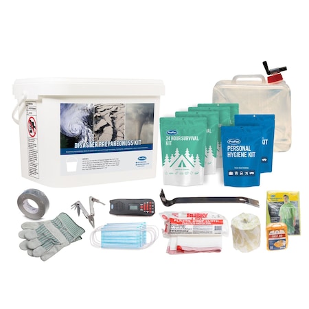 Propac Survival Kit, Plastic 68 Components, 4 People Served K4004