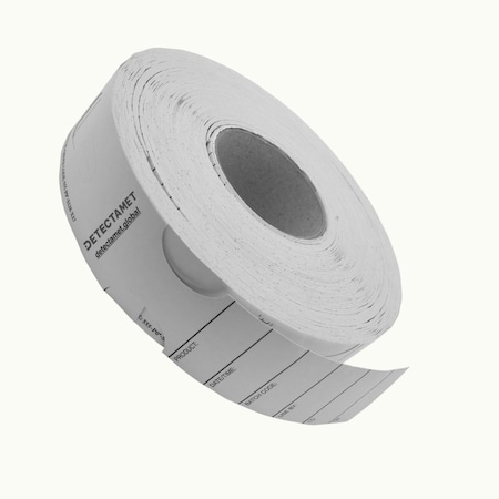 Detectamet Keyhole Tags, Paper, 0.1 in H x 1.97 in W, White, 250 PK 555-P06-S399-X17