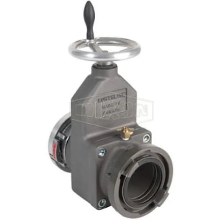Dixon High Strength Large Dia Gate Valve, 5 x 4 in, Storz, 356-T6 Aluminum Alloy Body SGV540