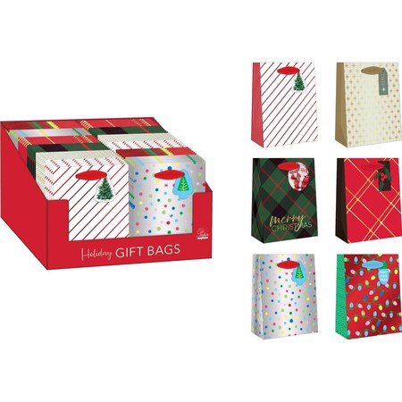 Paper Images Assorted Holiday Small Treated Gift Bag  C72TGBA1CD-17
