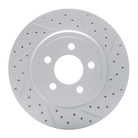 Dynamic Friction Co DFC Geoperformance Rotor - Drilled and Slotted 830-39018R