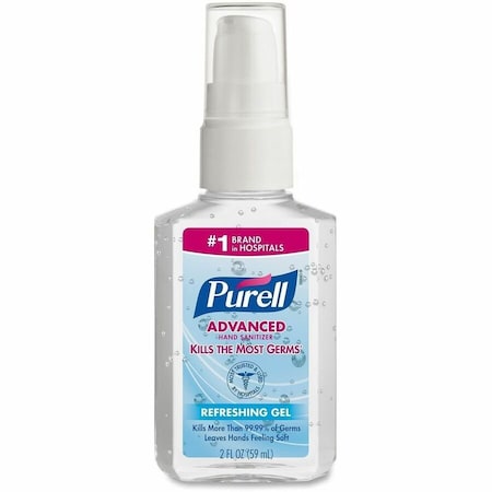 Purell Advanced Hand Sanitizer Gel, 2oz Portable Pump Bottle, PK24 9606-24
