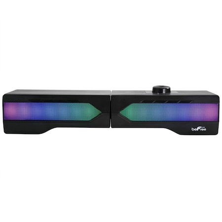 Cb Distributing Gaming Dual Soundbar with RGB LED Lights ST3584957
