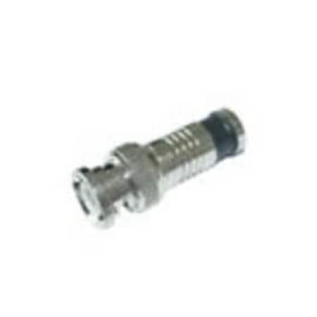 Dynamicfunction RG59 Compression BNC Connector with Pin, 50PK DY2588775