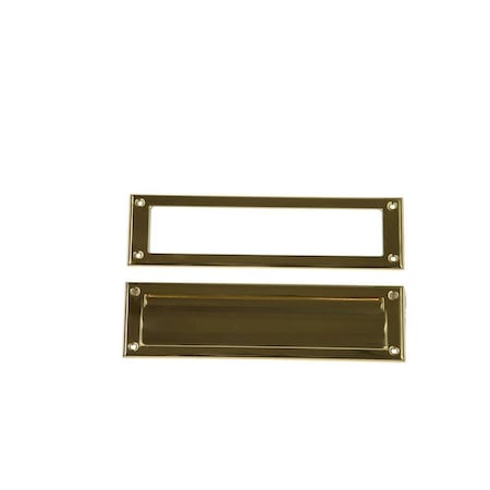 Architectural Mailboxes Mail Slot Accessory, Brass MS00BRAM