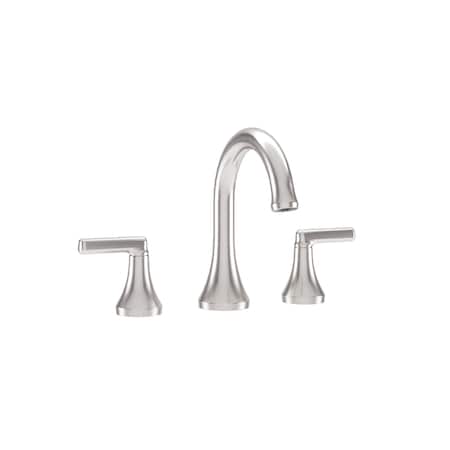 Symmons Birch Widespread Two-Handle Bathroom Faucet with Push Pop Drain Assembly (1.0 GPM) SLW5912STNPP