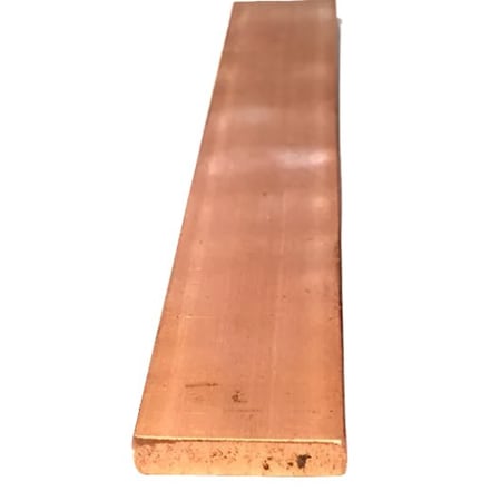 Southern Copper C18150 Chrome Zirconium Copper Rectangle Bar 0.5 in Thickness 0.75 in Width 24 in Length (inches C18150REC500-750-24
