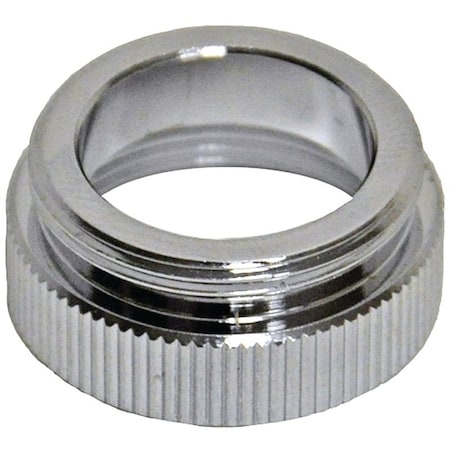 Danco Aerator Adapter, 131627 x 556427 in, Female x Male, Brass, Chrome Plated 10526