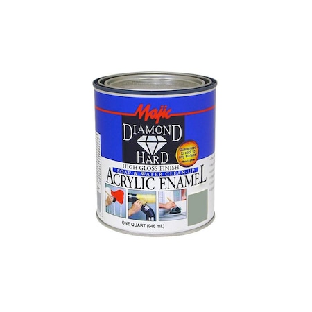 Majic Paints DiamondHard Enamel Paint, Gloss, Navy Gray, 1 qt Can 8-1510-2