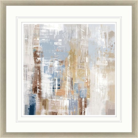 Homeroots Cosmic Rush Silver Framed Print Wall Art 525850