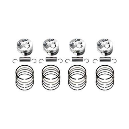 Manley Performance 86.50 mm Plus 0.5 mm Bore 10-1 Dish Piston Set with Rings for 2015 Plus Subaru FA20 WRX 632705C-4