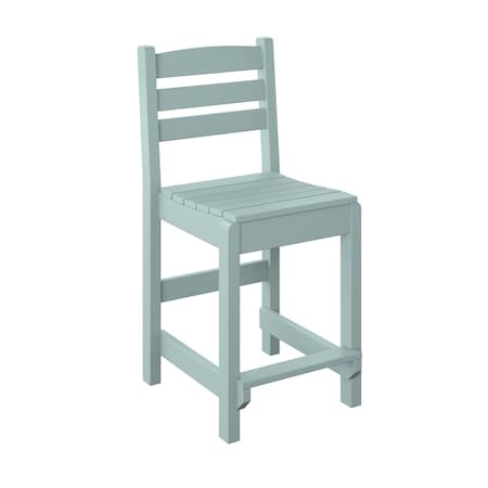 Polybird DINING SIDE CHAIR "COUNTER HEIGHT". SAGE POLYBIRD P10-C