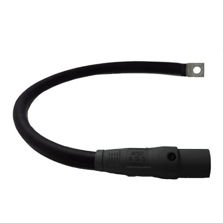 Power Assemblies Type W Pigtail 400A 4/0 AWG Series 16 Male Camlock to Lug 3 ft, Black 40TW16003MLE