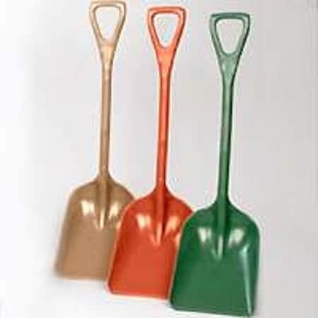 Poly Pro Tools Scoop Shovel, 11 in W Blade, 14 in L Blade, Polymer Blade, Polymer Handle P6981R