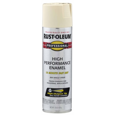Rust-Oleum Rust Preventative Spray Paint, Almond, Gloss, 15 Oz 7570838