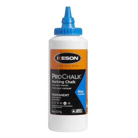 Keson Marking Chalk, Blue, Permanent, 8 oz PM8BLUE