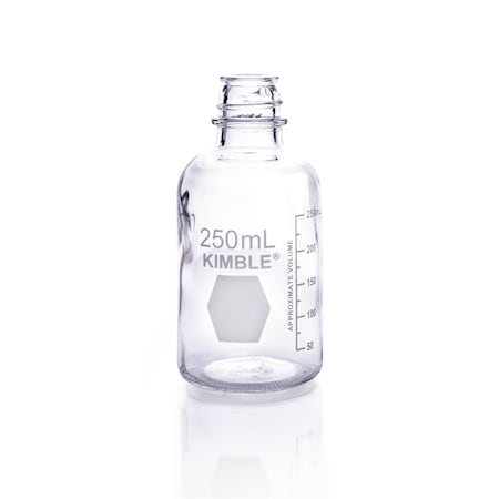 Kimble Chase Storage/Media Bottles Only, With Gr, PK 48 61110-250