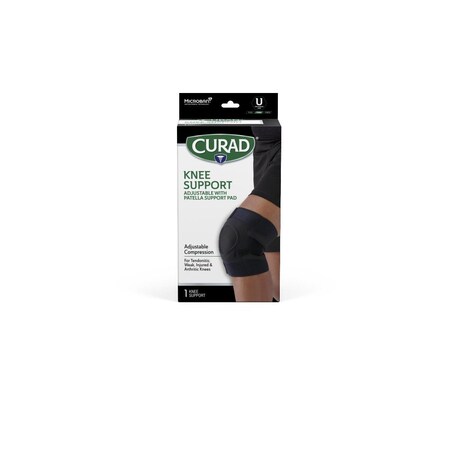Medline CURAD Knee Support with Patella Pad and Microban, Universal Size CURORT230HH