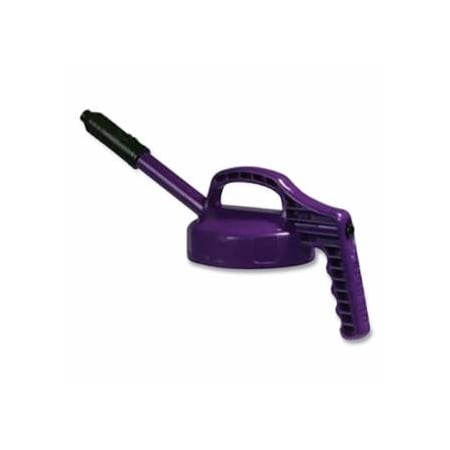 Oilsafe Stretch Spout Lid, 0.5 in dia, Purple, Engineering Plastic 399-100307