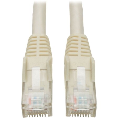 Eaton Tripp Lite Series Cat6 Gigabit Snagless Molded UTP Ethernet Cable RJ45 M/M, PoE, White, 10 N201-010-WH