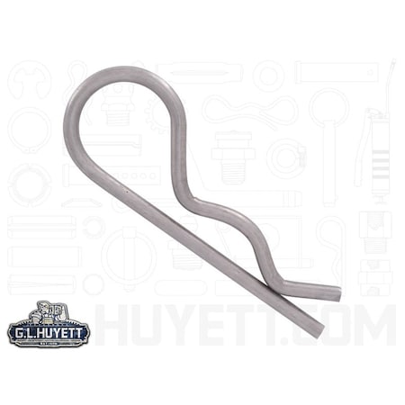 Huyett Bridge Pin, 302/304SS, .177 Wire Dia x 3.75 L x .940 In Eye Dia x Fits 7/8 to 1.25 Shft BPS-208