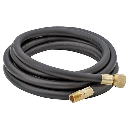 Barbour Bayou Classic LPG Hose, 1/4 in ID, 6 ft L, MNPT x FNPT Flare Swivel, Thermoplastic 7906