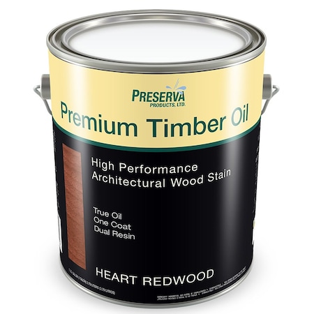 Premium Timber Oil Gal Preserva Products, Ltd. Heart Redwood High Performance Architectural Wood Stain 70104