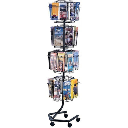 Safco Brochure Display Rack, Charcoal 4128CH
