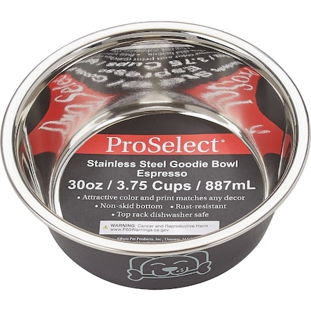 Boss Pet ProSelect Medium Espresso Goodie Bowl ZW8006 25 16