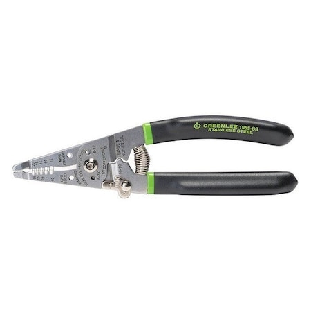 Greenlee 7 1/4 in Wire Stripper Solid: 10 to 18 AWG, Stranded: 12 to 20 AWG 1955-SS