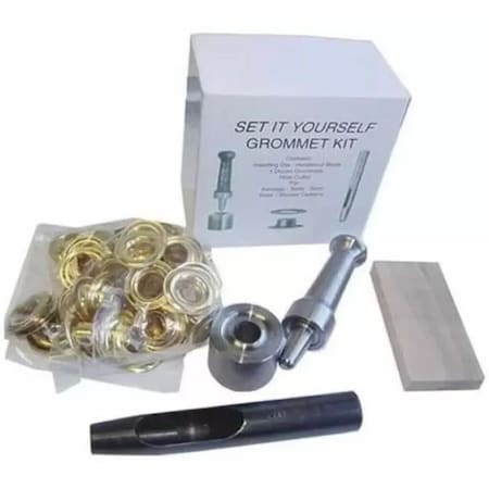 Tarps Now #5 (5/8" hole) Brass  18 Grommets Per Box  Grommet Kits - Brass TA-GKB-K235-5B